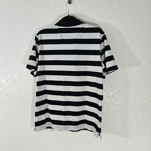 Saddlebred Rugby Style Striped Men's Polo - Picture 3 of 10